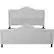 Front. Noble House - Turner Upholstered Queen Bed - Light Gray.