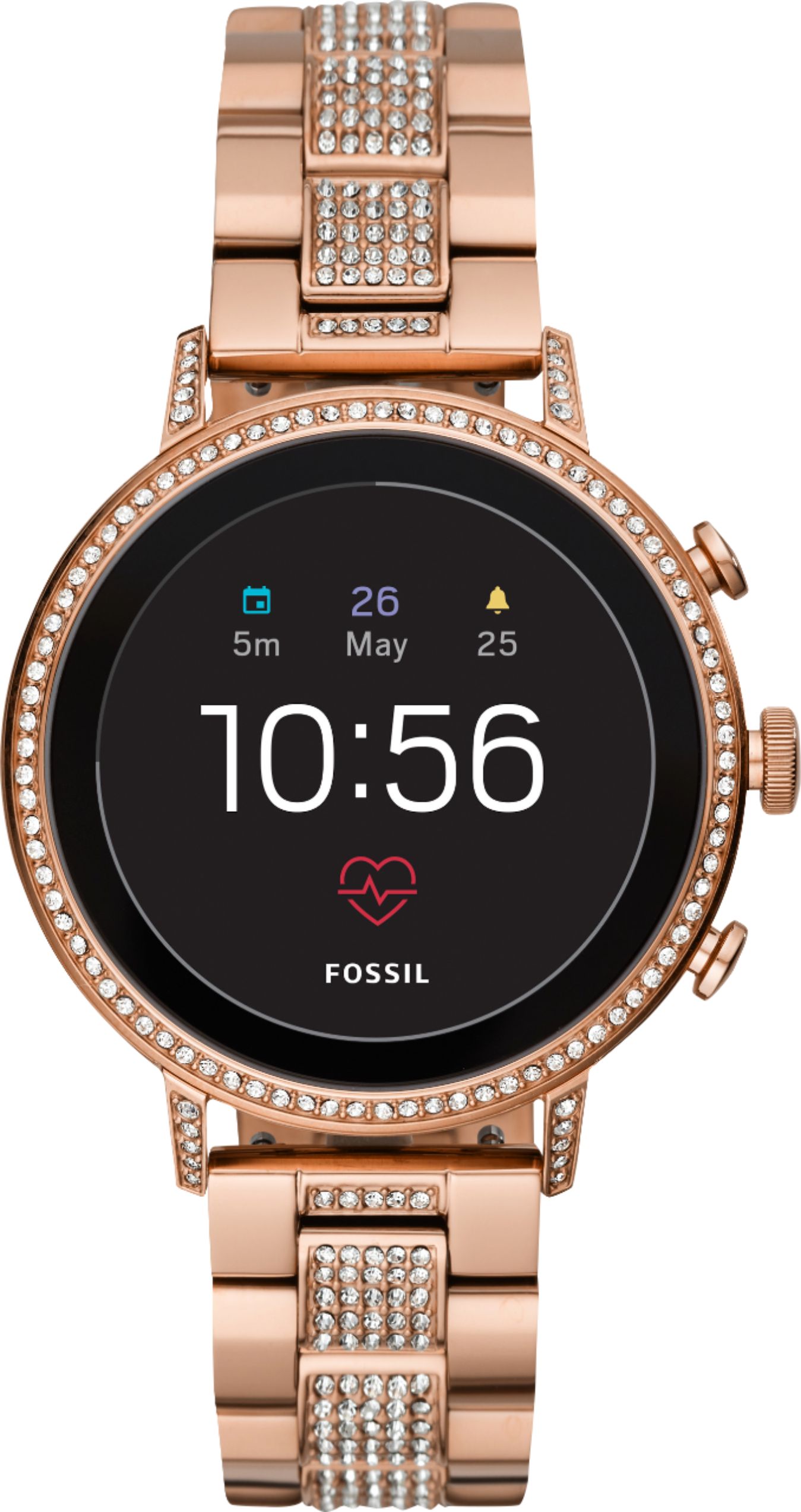 Fossil Gen 4 Venture HR Smartwatch 40mm Stainless Steel Rose Gold FTW6011 -  Best Buy