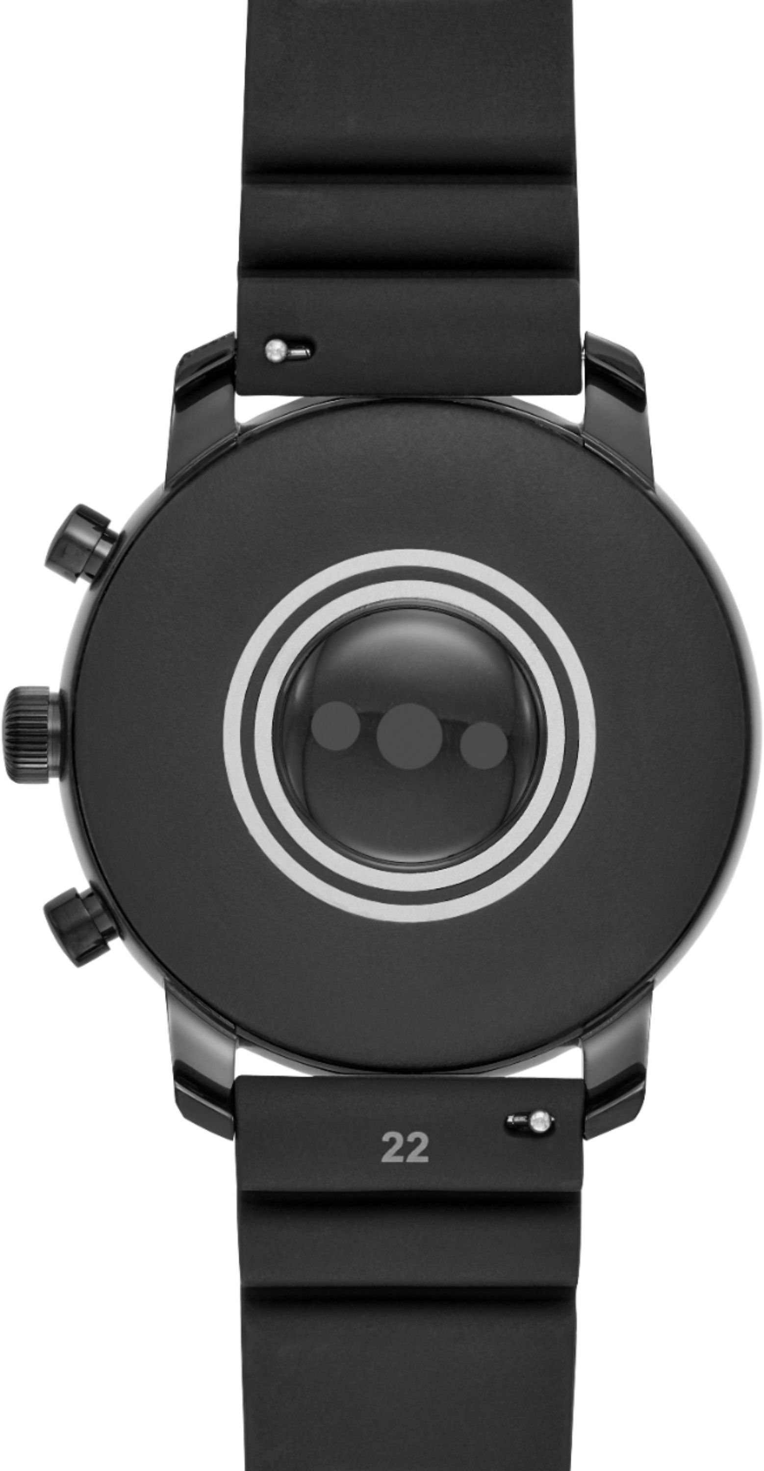 Best Buy: Fossil Gen 4 Explorist 45mm Stainless Steel Black with Silicone Strap FTW4018