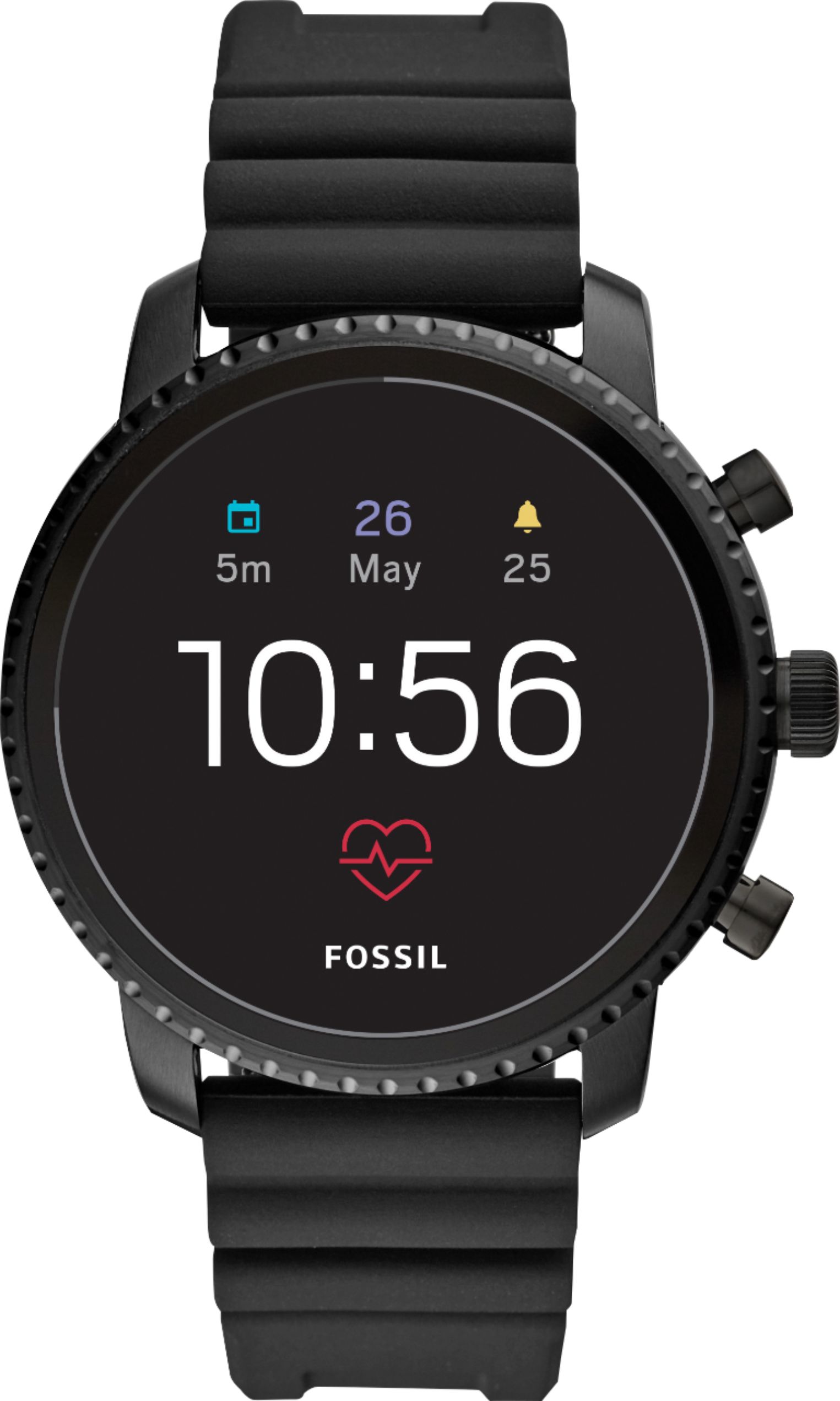 Customer Reviews: Fossil Gen 4 Explorist HR Smartwatch 45mm Stainless ...