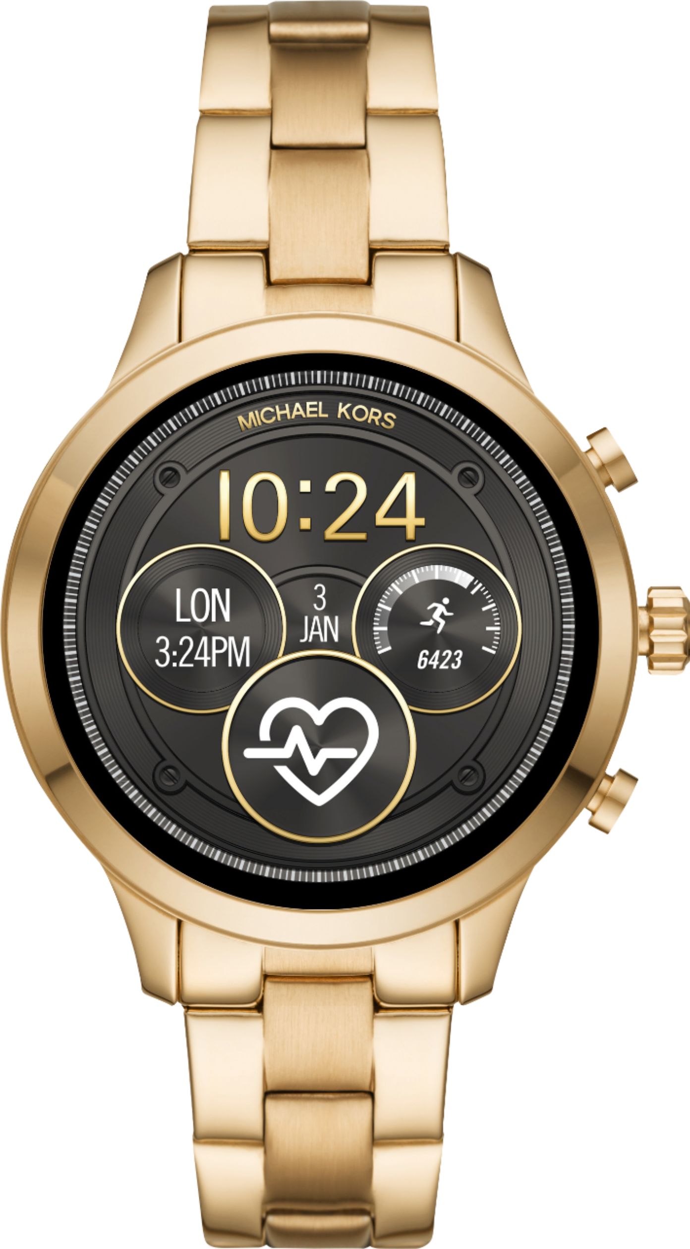 Customer Reviews: Michael Kors Access Runway Smartwatch 41mm Stainless Gold Steel MKT5045 Best Buy