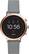 Front. Fossil - Gen 4 Venture HR Smartwatch 40mm Stainless Steel - Rose Gold with Gray Silicone Strap.