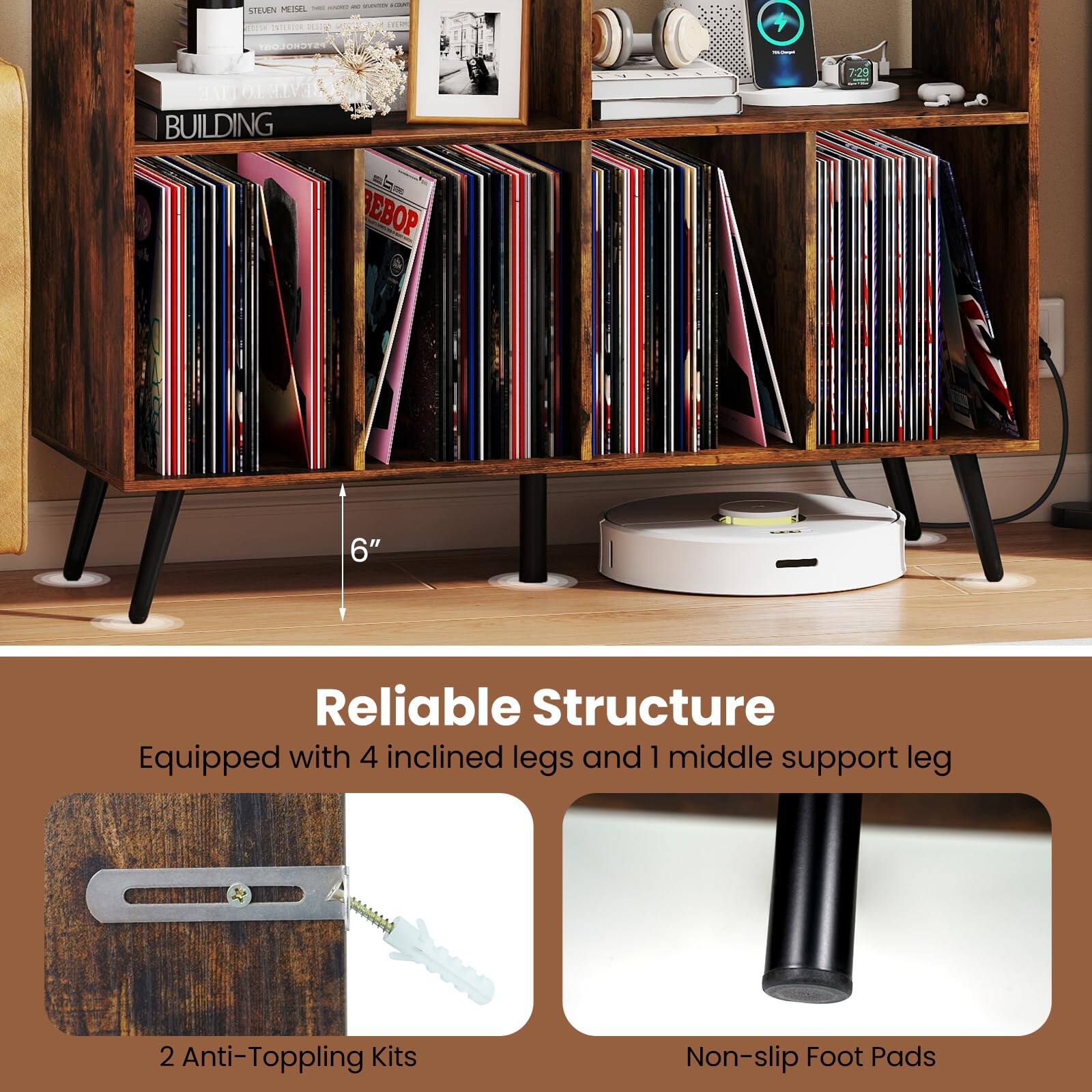 - a - STEUEN PL - TRTADOR O TU  
- OORST LIVE OUGIN D BUILDING 729  
- REBOP 6"  
- Reliable Structure  
- Equipped with 4 inclined legs and 1 middle support leg  
- 2 Anti-Toppling Kits  
- Non-slip Foot Pads