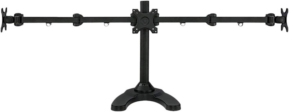 Mount-It! - Triple Monitor Desk Stand - Black