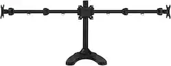 Mount-It! - Triple Monitor Desk Stand - Black - Front_Zoom