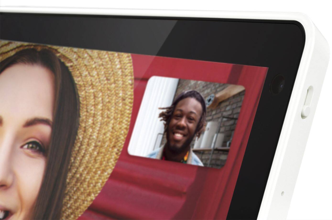 Alt View 16. Lenovo - 10" Smart Display with Google Assistant - White Front/Bamboo Back.