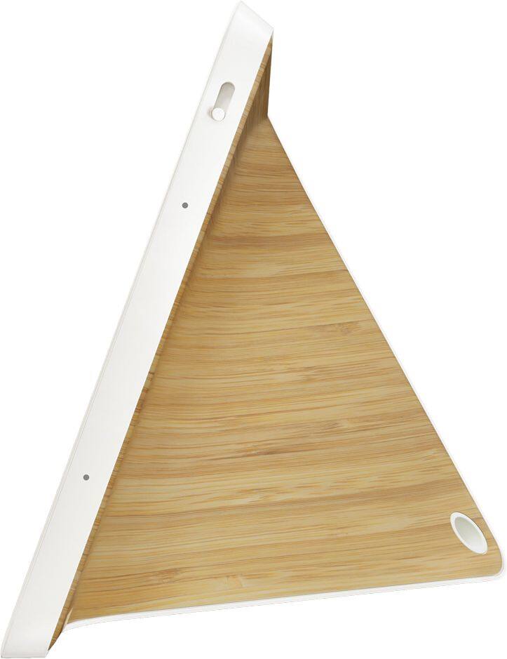 Alt View 1. Lenovo - 10" Smart Display with Google Assistant - White Front/Bamboo Back.