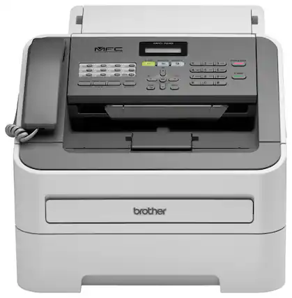 Front. Brother - MFC-7240 Black-and-White All-in-One Printer - Black.