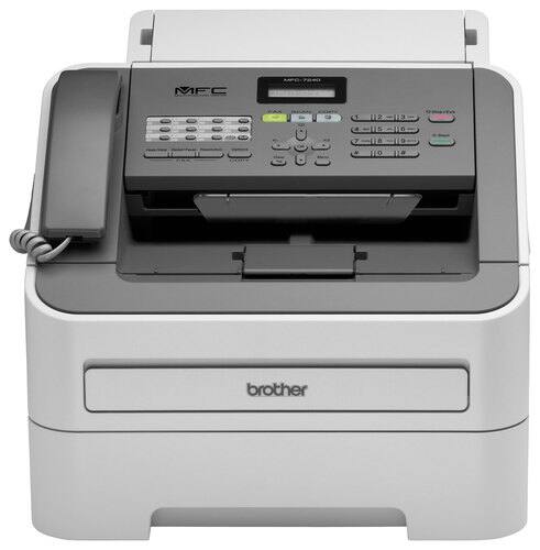 Front. Brother - MFC-7240 Black-and-White All-in-One Printer - Black.