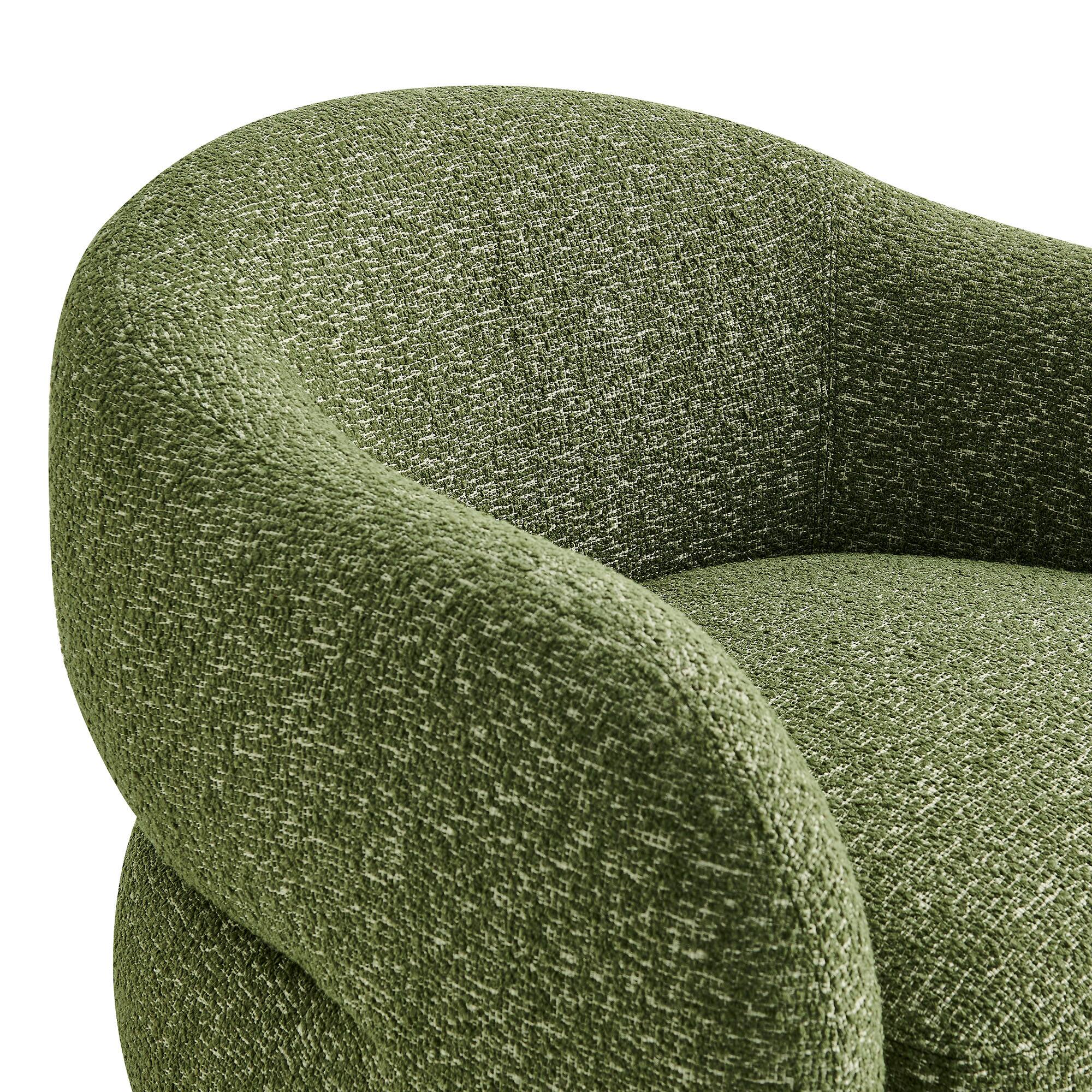 Alt View 5. Modway - Selby Textured Woven Fabric Swivel Accent Chair by Modway - Olive.