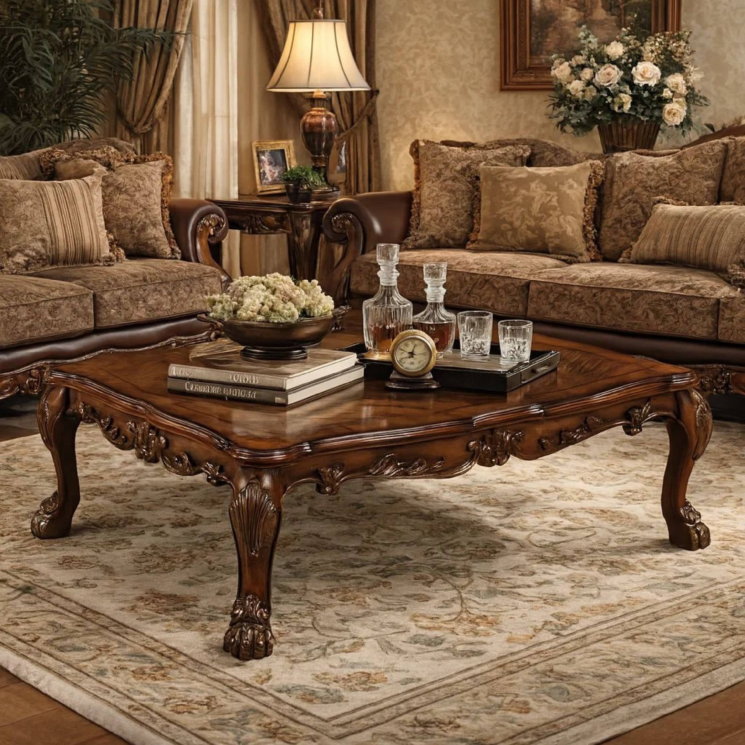 Alt View 5. Manhattan Lane - Dresden Coffee Table - Cherry Oak Brown.