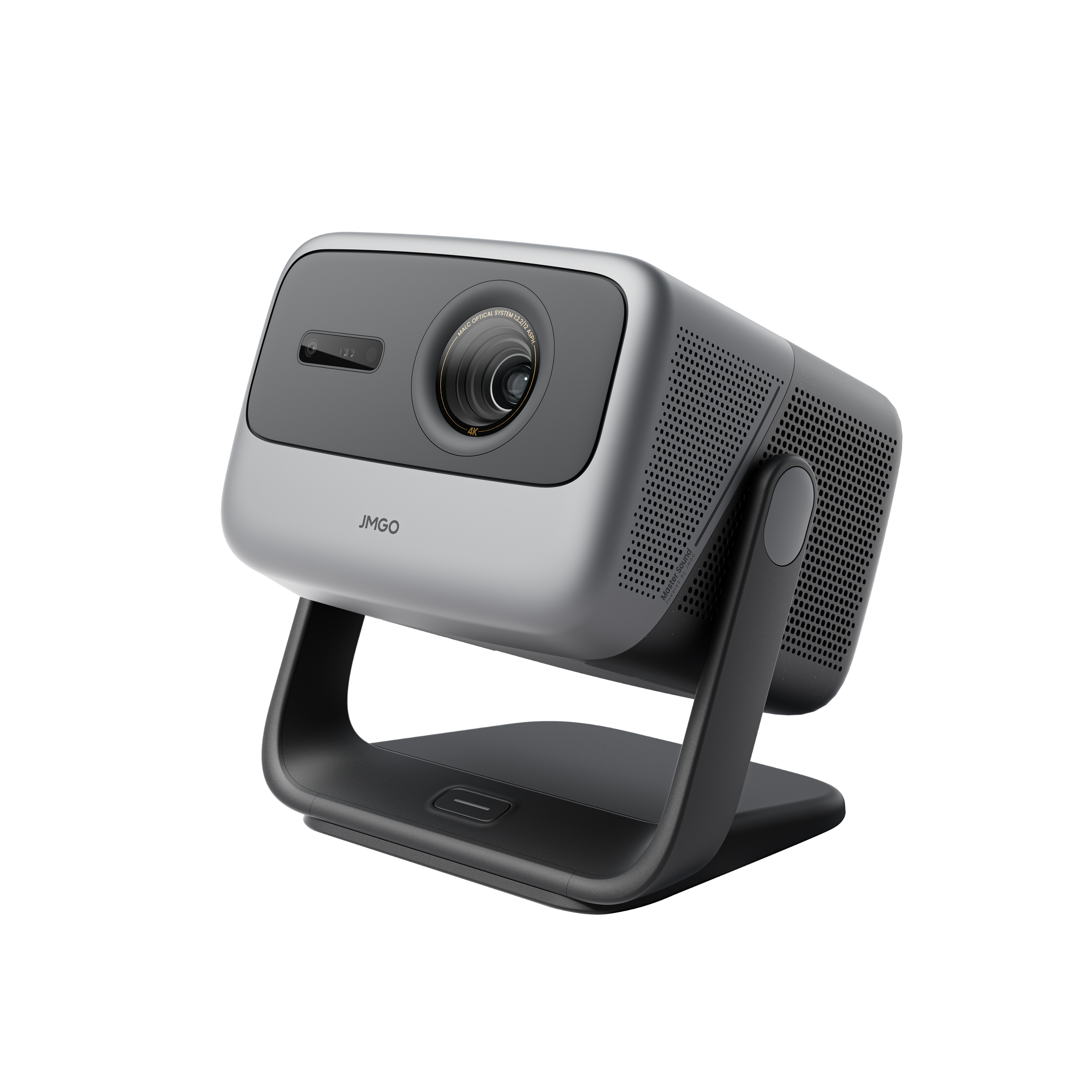 JmGO - N1S Infinity 4K UHD Triple Laser Projector 2450 ISO Lumens Google TV Blu-ray 3D Movie 20W Dolby Audio for Home Theater - Dark Gray