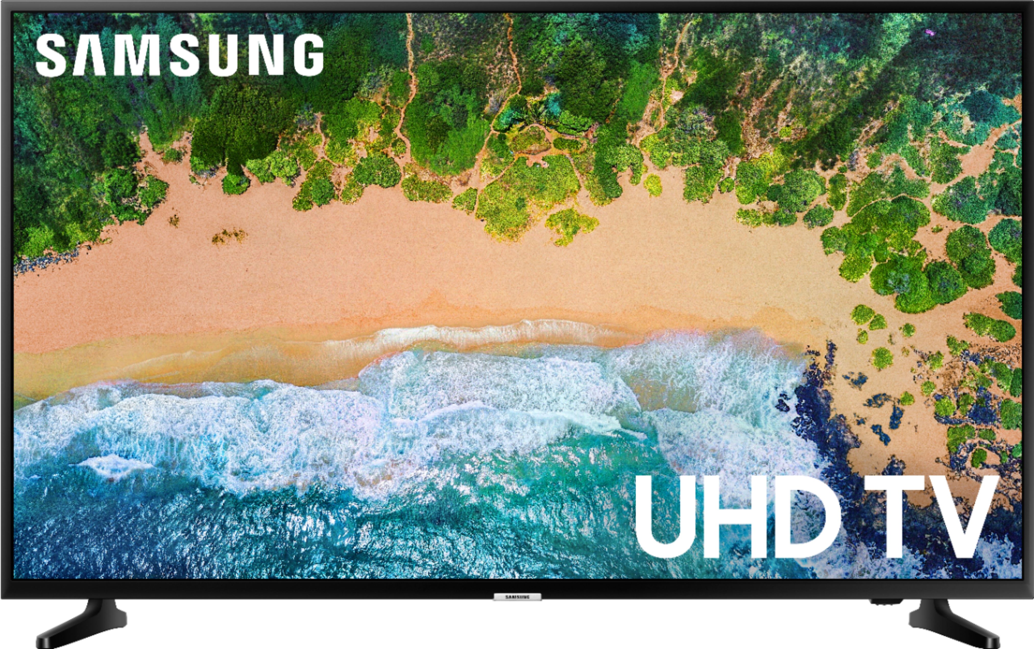 Zoom in on Front Zoom. Samsung - 50" Class NU6900 Series LED 4K UHD Smart Tizen TV.