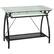 Front. OSP Home Furnishings - Newport Computer Desk - Black/Transparent.