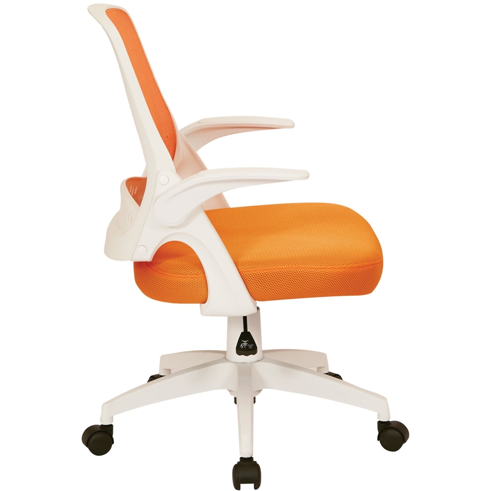 Left View: OSP Home Furnishings - Jackson Office Chair - Orange