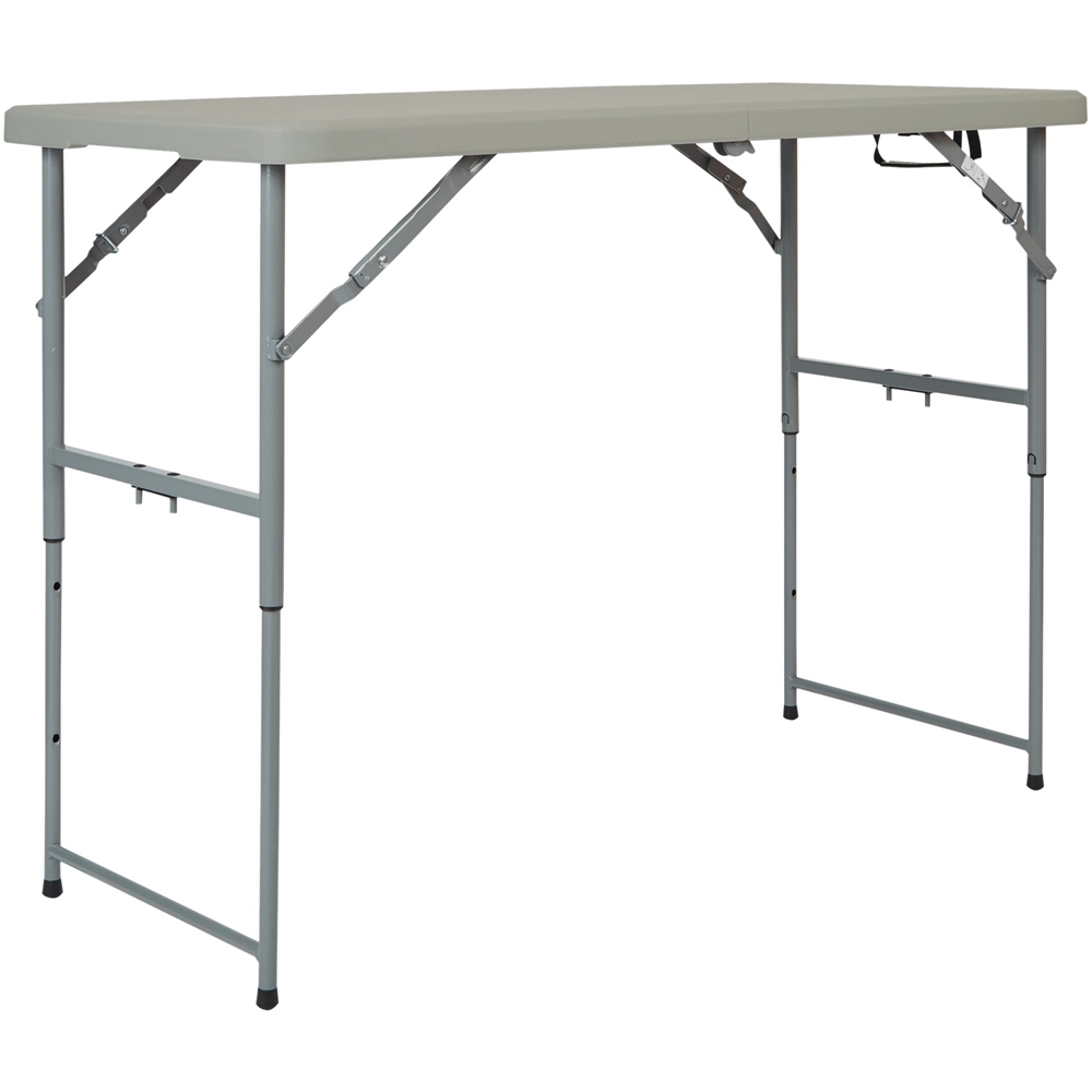 Left View: WorkSmart - Resin Table - Gray