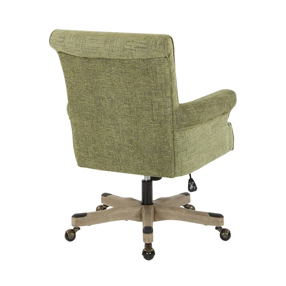 Alt View 11. OSP Home Furnishings - Megan Office Chair - Green/Brushed Gray.