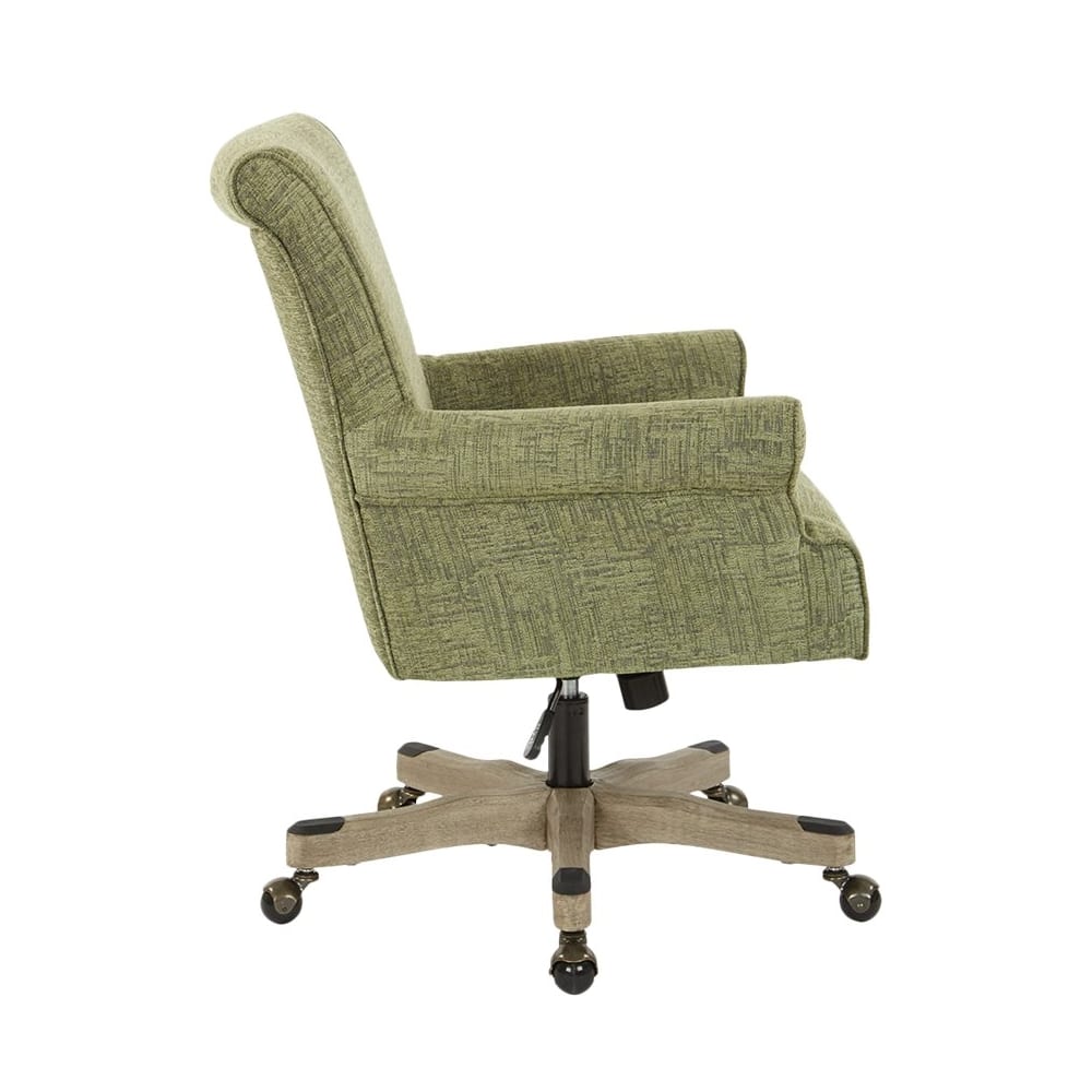 Alt View 12. OSP Home Furnishings - Megan Office Chair - Green/Brushed Gray.