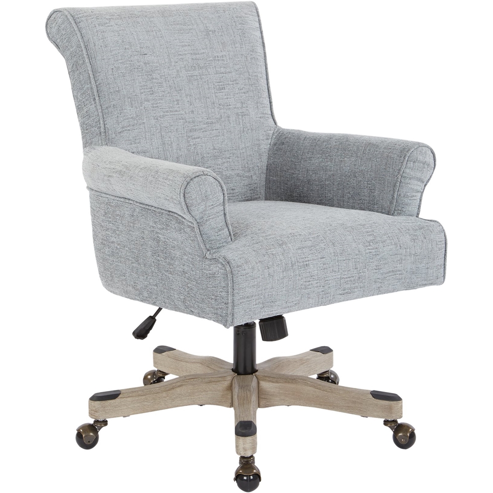 Left View: OSP Designs - Megan Polyester and Cotton Armchair - Mist