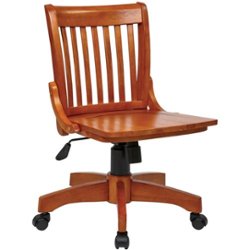 OSP Home Furnishings - Wood Bankers Home Office Wood Chair - Fruit Wood - Front_Zoom