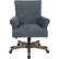 Front. OSP Home Furnishings - Megan Office Chair - Blue/Brushed Grey.