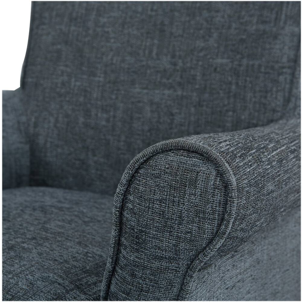 Alt View 15. OSP Home Furnishings - Megan Office Chair - Blue/Brushed Grey.