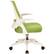 Left. AveSix - Jackson Home Office Fabric and Mesh Chair - Green.