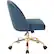 Alt View 11. OSP Home Furnishings - Layton Mid Back Office Chair - Blue/Gold.