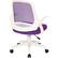 Alt View 11. AveSix - Jackson Home Office Fabric and Mesh Chair - Purple.