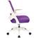 Left. AveSix - Jackson Home Office Fabric and Mesh Chair - Purple.