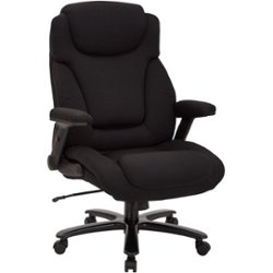 Pro-line II - Big and Tall 5-Pointed Star Fabric Executive Chair - Black - Front_Zoom