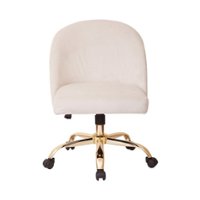 OSP Home Furnishings - Layton Mid Back Office Chair - Gold/Oyster - Front_Zoom