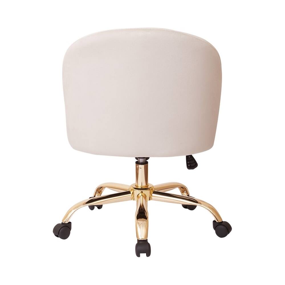 Alt View 11. OSP Home Furnishings - Layton Mid Back Office Chair - Gold/Oyster.