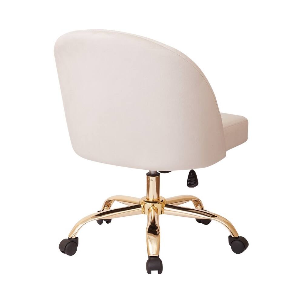 Alt View 12. OSP Home Furnishings - Layton Mid Back Office Chair - Gold/Oyster.