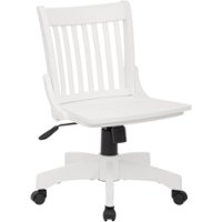 OSP Home Furnishings - Wood Bankers Home Office Wood Chair - White - Front_Zoom
