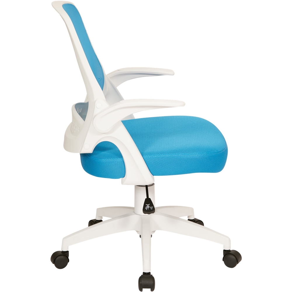 Left View: OSP Home Furnishings - Jackson Office Chair - Blue