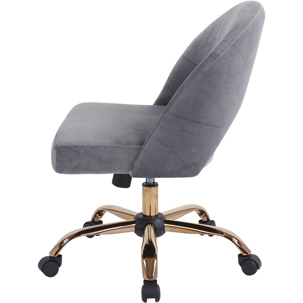 Angle View: OSP Home Furnishings - Lula Office Chair - Rose Gold/Moonlight