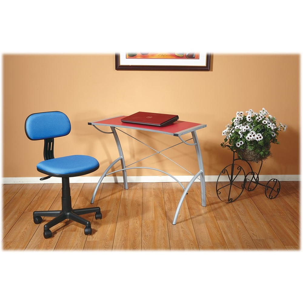 Left View: OSP Home Furnishings - Student Task Chair - Blue