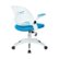 Alt View Zoom 11. AveSix - Tyler 5-Pointed Star Plastic/Nylon/Mesh Office Chair - Blue/White Frame.