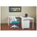 Alt View Zoom 12. AveSix - Tyler 5-Pointed Star Plastic/Nylon/Mesh Office Chair - Blue/White Frame.