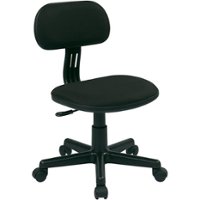 OSP Home Furnishings - 499 Series Student Home Fabric Task Chair - Black - Front_Zoom