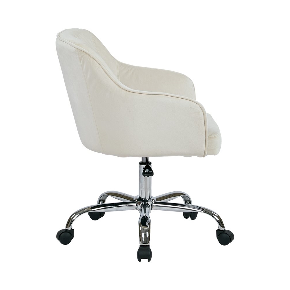 Left. OSP Home Furnishings - Bristol Task Chair - Oyster Velvet.