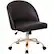 Front. OSP Home Furnishings - Layton Mid Back Office Chair - Black.