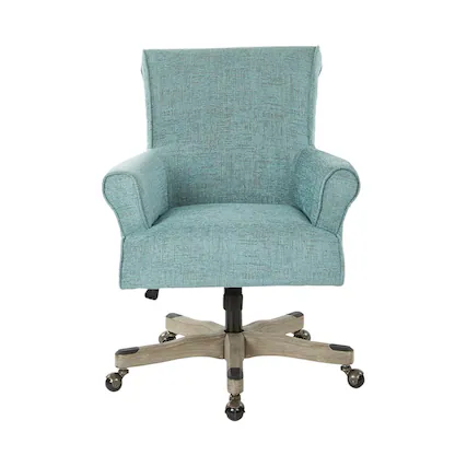 Front. OSP Home Furnishings - Megan Office Chair - Turquoise.
