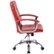 Left Zoom. AveSix - Malta 5-Pointed Star Chrome and Faux Leather Office Chair - Red.
