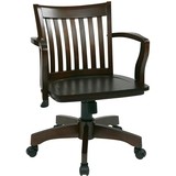 OSP Designs - Wood Bankers Home Wood Chair - Espresso