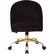 Front. OSP Home Furnishings - Layton Mid Back Office Chair - Black/Gold.