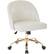 Left. OSP Home Furnishings - Layton Mid Back Office Chair - White/Gold.