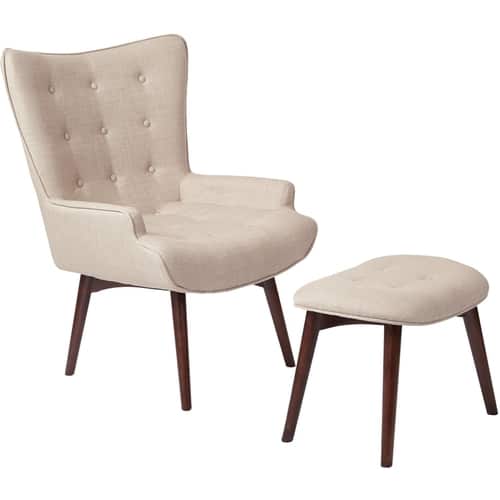AveSix - Dalton Fabric Armchair - White