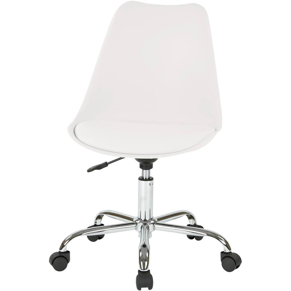 Alt View 11. OSP Home Furnishings - Emerson Side Chair with 4 Leg Base - White.